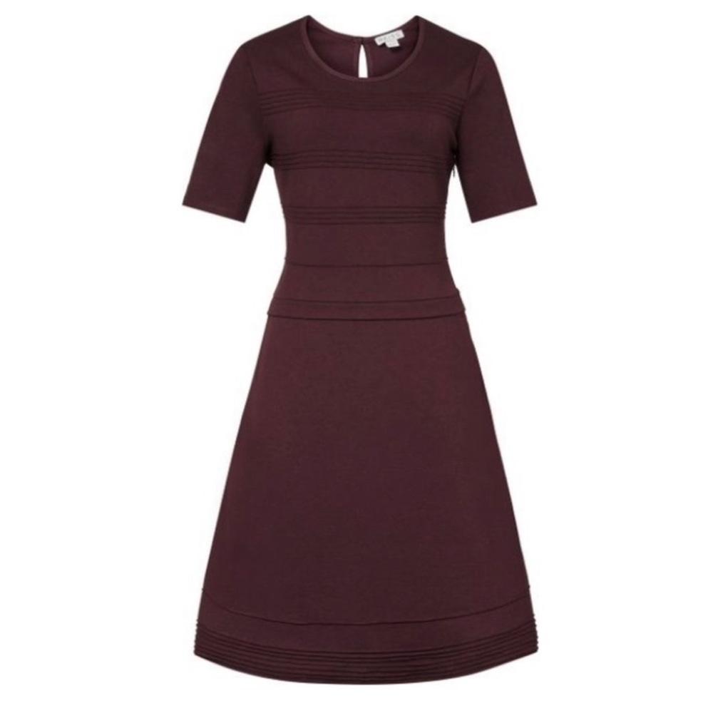 Reiss Size 10 Pleated Sheath Dress